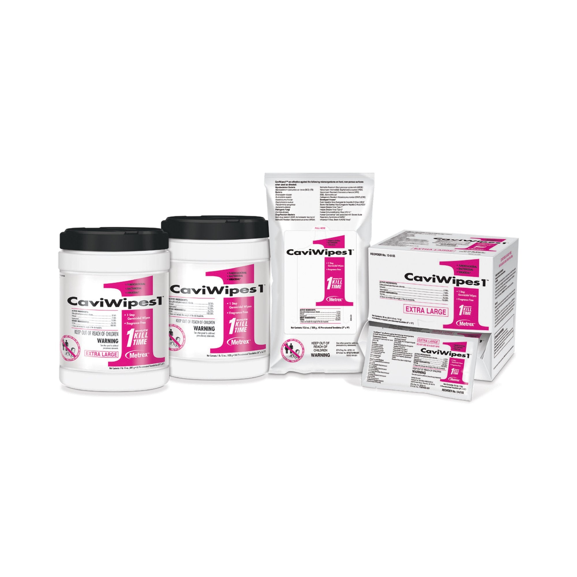 CaviWipes1 Surface Disinfectant, Alcohol Based, Wipes - Housekeeping>Cleaners and Disinfectants - Metrex Research