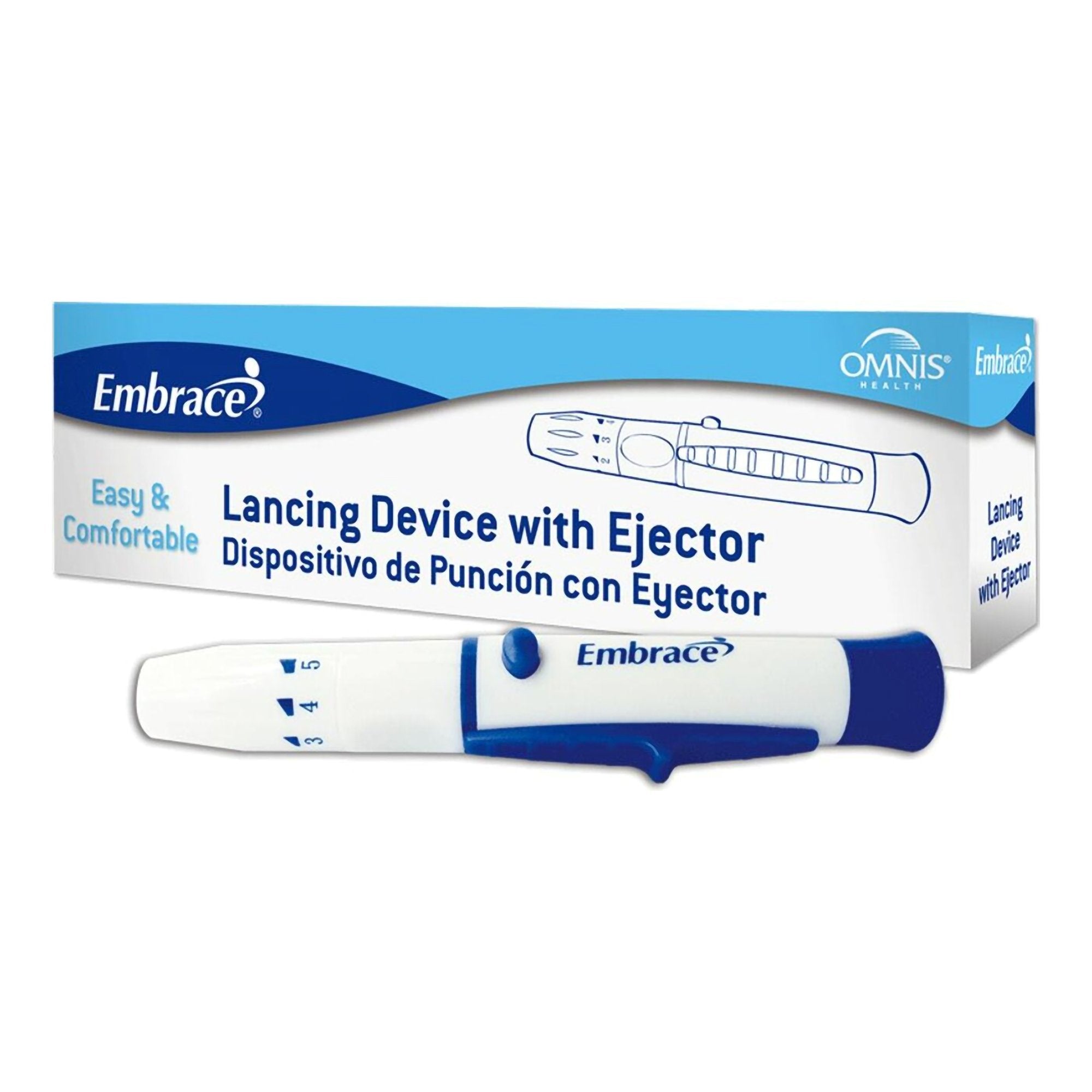 Embrace® Lancing Device with Ejector - Diagnostic Instruments and Supplies>Diabetes Monitoring>Lancets and Lancing Devices...