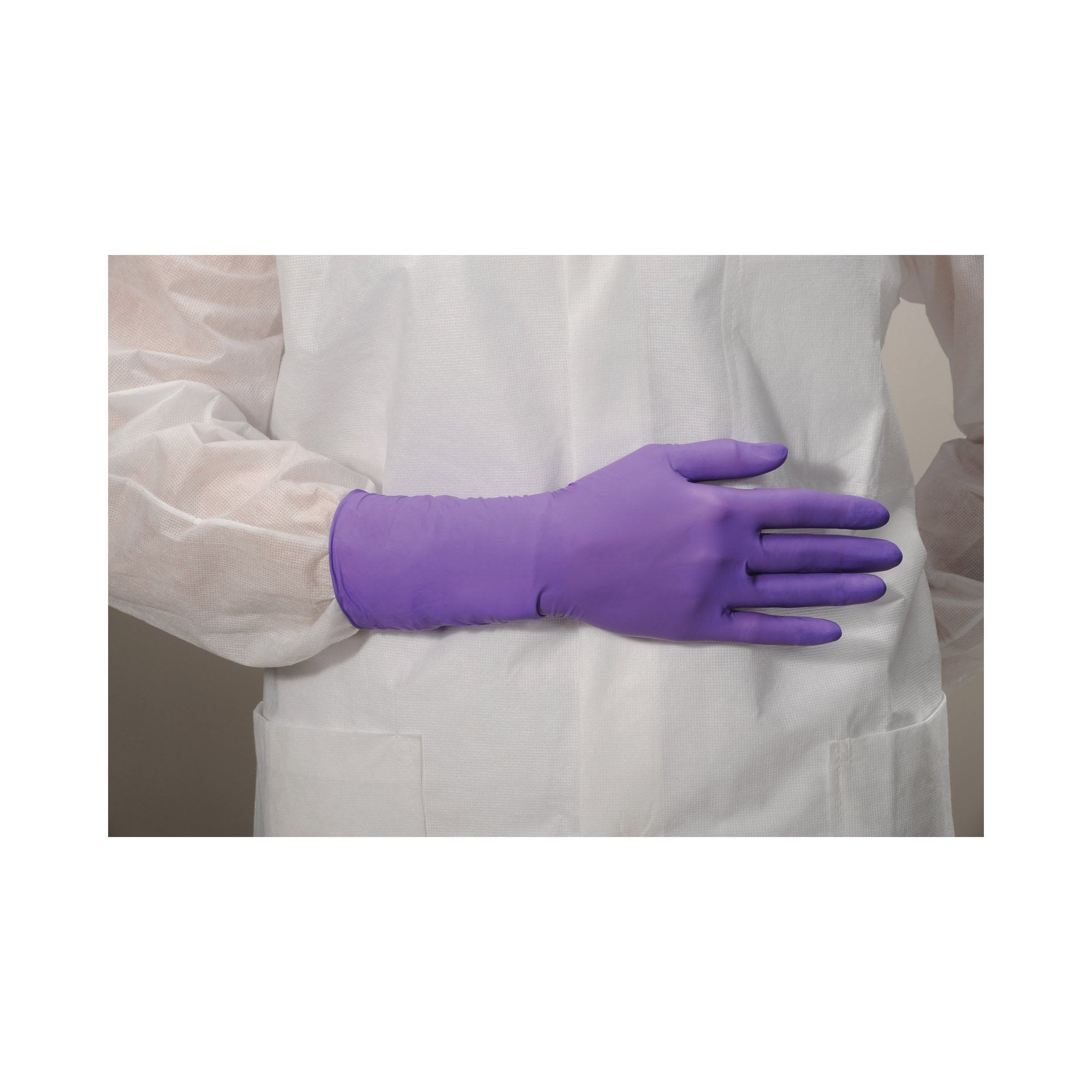 Purple Nitrile-Xtra™ Extended Cuff Length Exam Glove, Extra Large - Gloves>Exam Gloves - O&M Halyard Inc