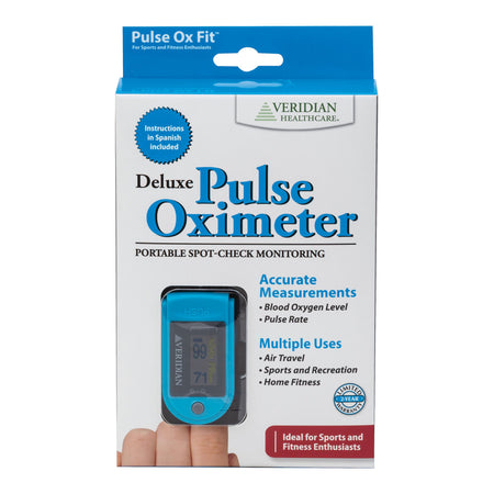 SmartHeart Fingertip Pulse Oximeter for Blood Oxygen Saturation, Deluxe-Fingertip Pulse Oximeter SmartHeart Adult