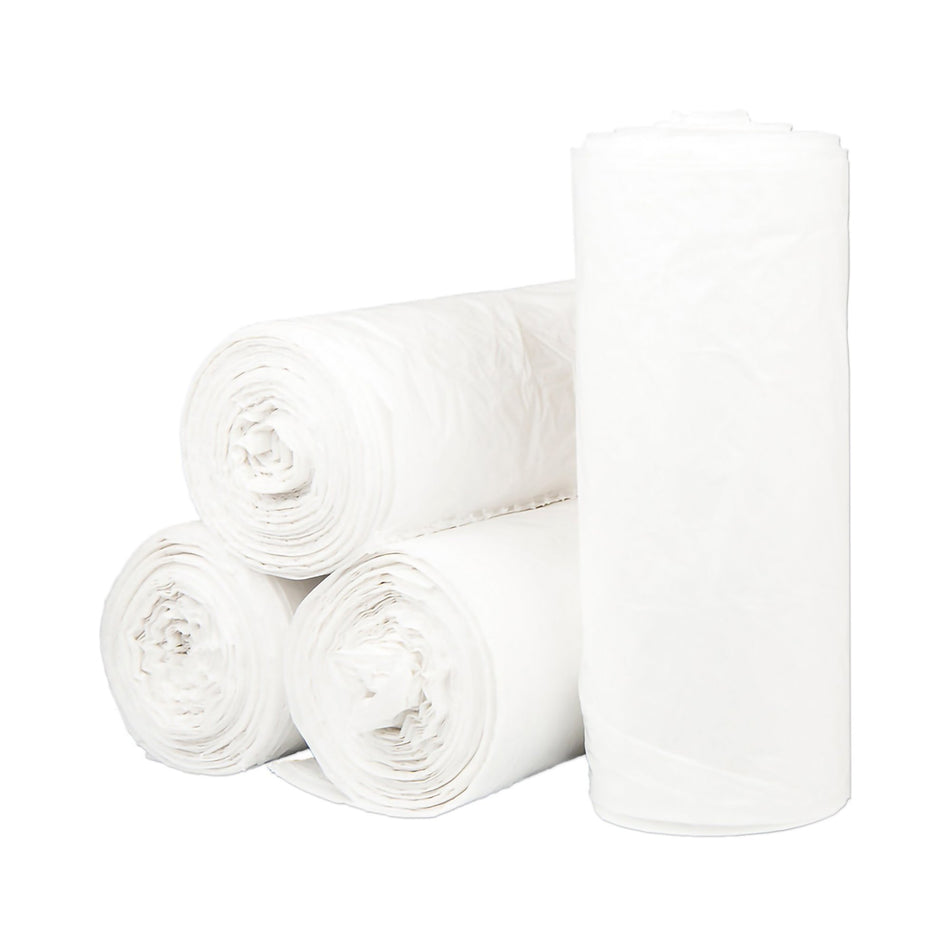 McKesson Extra Heavy Duty Trash Bag, White, 30 gal.-Trash Bag McKesson 30 gal. White LLDPE 0.80 mil 30 X 36 Inch Star Seal Bottom Coreless Roll