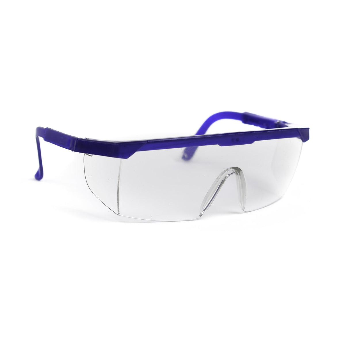 McKesson Protective Eyewear-Protective Glasses McKesson Brand Side Shield Clear Tint Blue / Clear Frame Over Ear One Size Fits Most