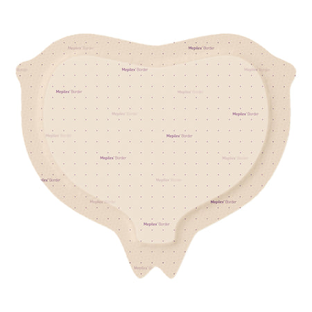Mepilex® Border Sacrum Foam Dressing, 22 x 25 Centimeter - Wound Care>Advanced Wound Care>Foam Dressings - Molnlycke