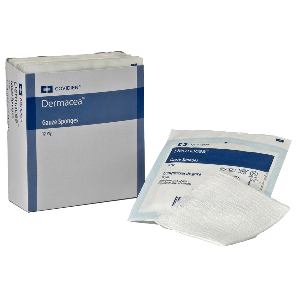 Dermacea� Sterile Gauze Sponge, 3 x 3 Inch, 12-Ply-Gauze Sponge Dermacea� 3 X 3 Inch 12-Ply Sterile 2 per Pack