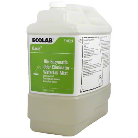 Ecolab Bio-Enzymatic Oasis Air Freshener, Waterfall Mist Scent, 2.5-gallon jug-Deodorizer Ecolab Oasis Liquid 2.5 gal. Jug Scented