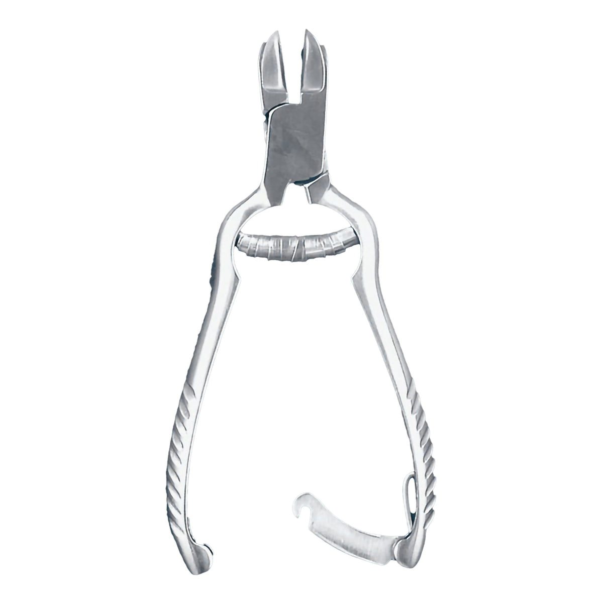 McKesson Nail Nipper, Concave Jaws, 4 Inches-Nail Nipper McKesson Concave Jaw 4-1/2 Inch Length Chrome Covered Stainless Steel