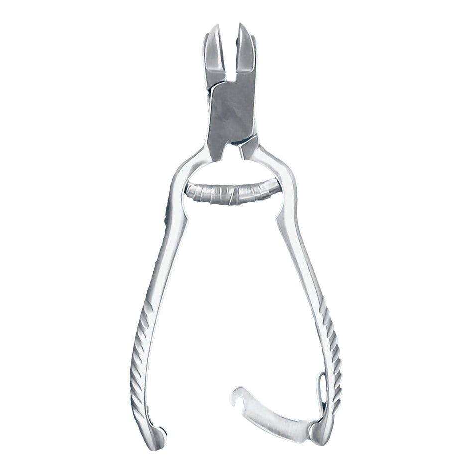 McKesson Nail Nipper, Concave Jaws, 4 Inches-Nail Nipper McKesson Concave Jaw 4-1/2 Inch Length Chrome Covered Stainless Steel