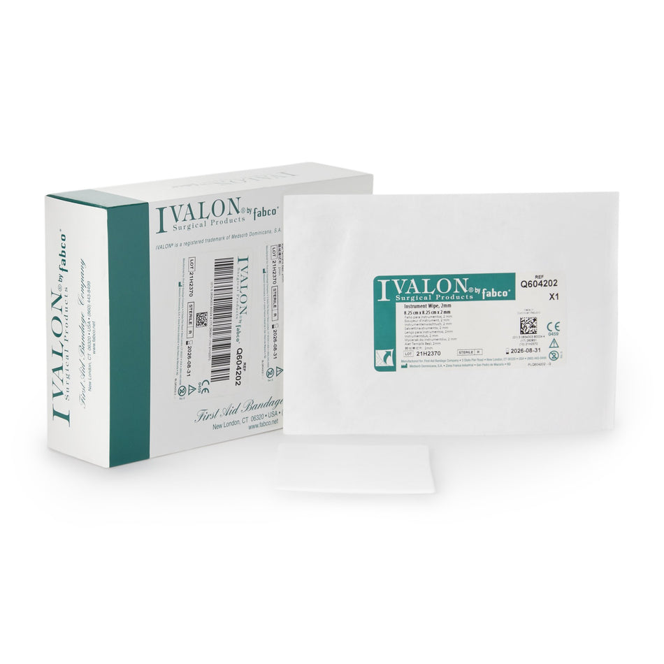 Ivalon Instrument Wipe-Instrument Wipe Ivalon 3-1/4 X 3-1/4 Inch 20 Count PVA (Polyvinyl Acetal) Box Sterile