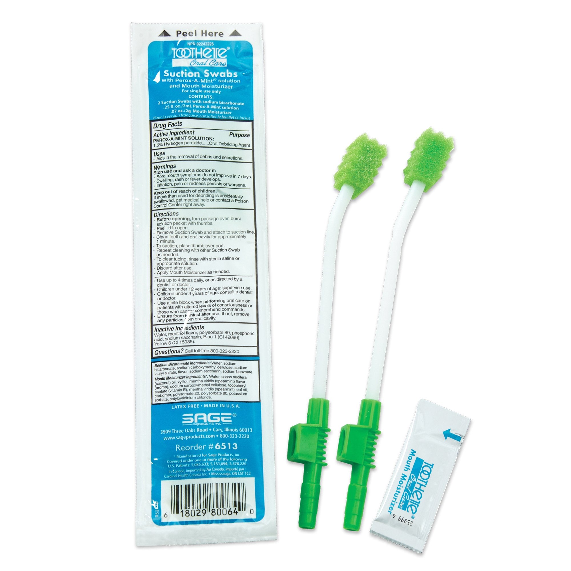 Toothette Suction Swab Kit-Suction Swab Kit Toothette NonSterile
