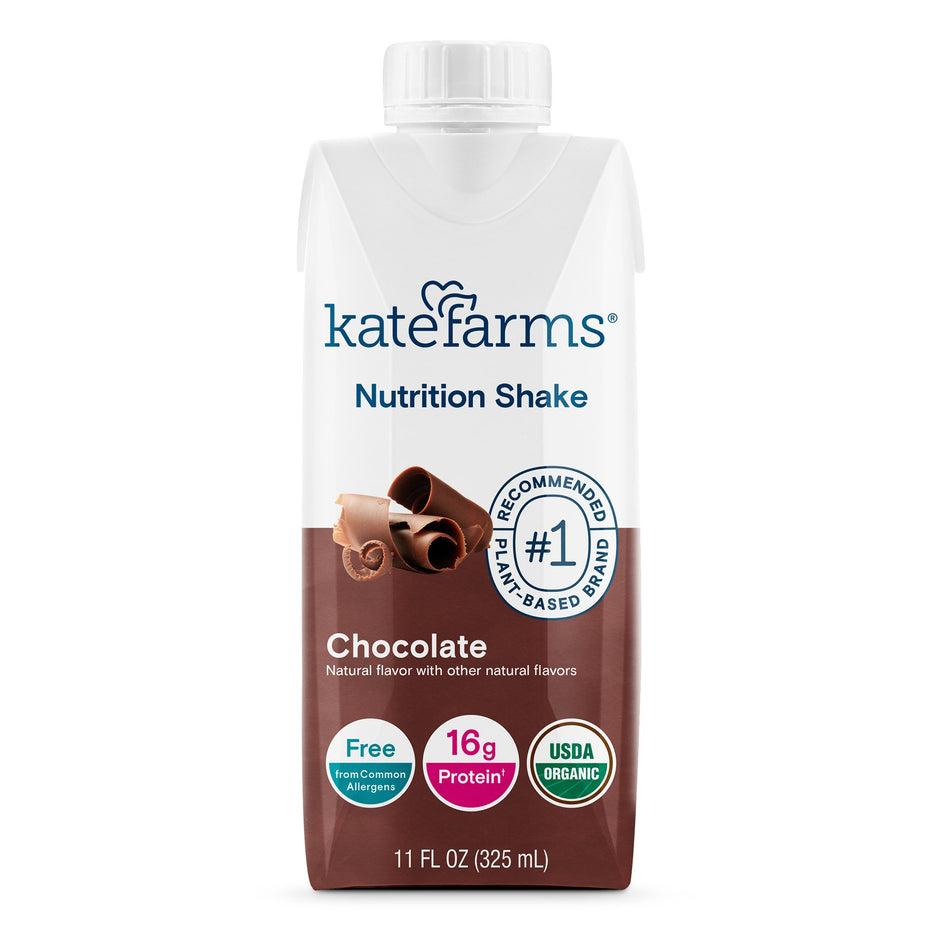 Kate Farms® Nutrition Shake, Chocolate, 11-ounce carton - Nutritionals and Feeding Supplies>Nutritionals>Oral Supplements...
