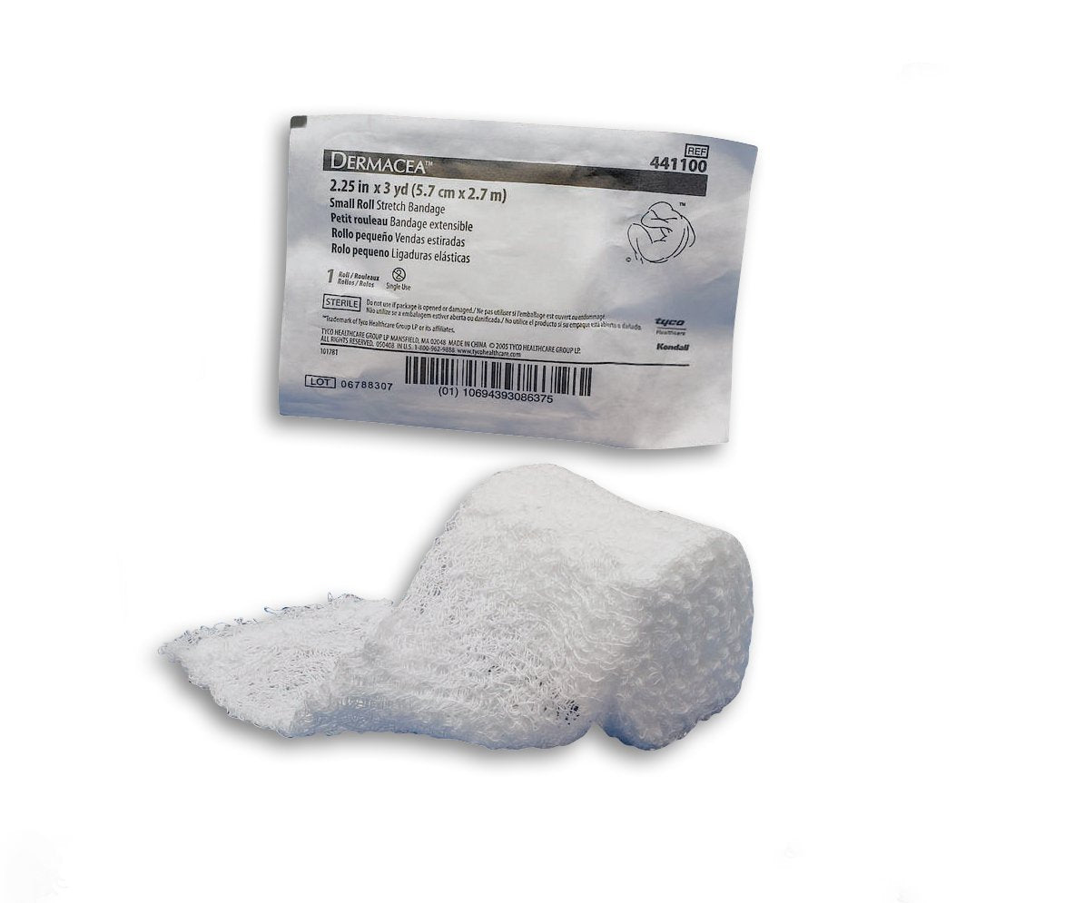 Dermacea Sterile Fluff Bandage Roll, 2-1/4 Inch x 3 Yard, 6-Ply-Fluff Bandage Roll Dermacea 2-1/4 Inch X 3 Yard 6-Ply Sterile 1 per Pouch