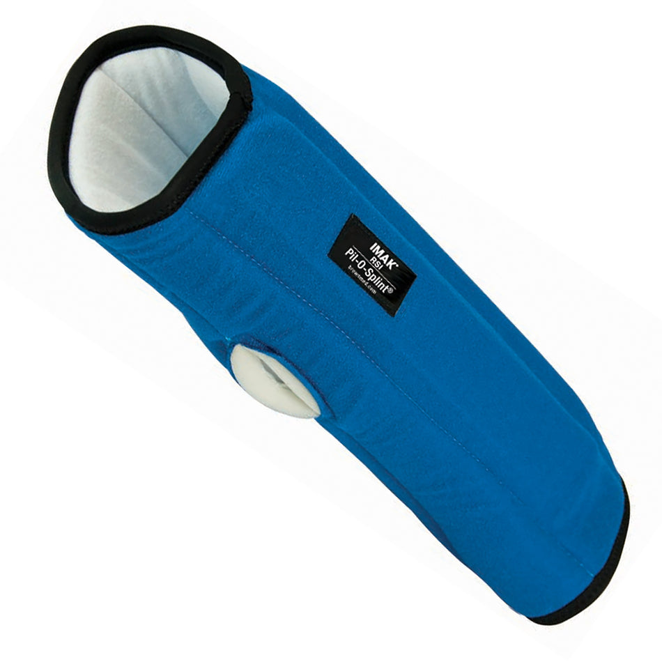 IMAK RSI Pil-O-Splint Wrist Splint, One Size Fits Most-Night Wrist Brace IMAK RSI Universal Pil-O-Splint ergoBeads / Foam / Polyflannel Left or Right Hand Black / Blue One Size Fits Most