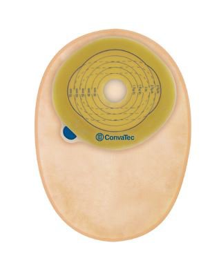 Esteem + One-Piece Closed End Opaque Filtered Ostomy Pouch, 8 Inch Length, 1-3/8 Inch Stoma-Ostomy Pouch Esteem+ One-Piece System 8 Inch Length Pre-Cut 1-3/8 Inch Stoma Closed End