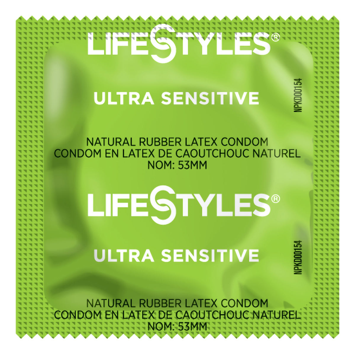Lifestyles Ultra Sensitive Lubricated Latex Condom-"Condom Lifestyles Ultra Sensitive Lubricated One Size Fits Most 1,008 per Case"