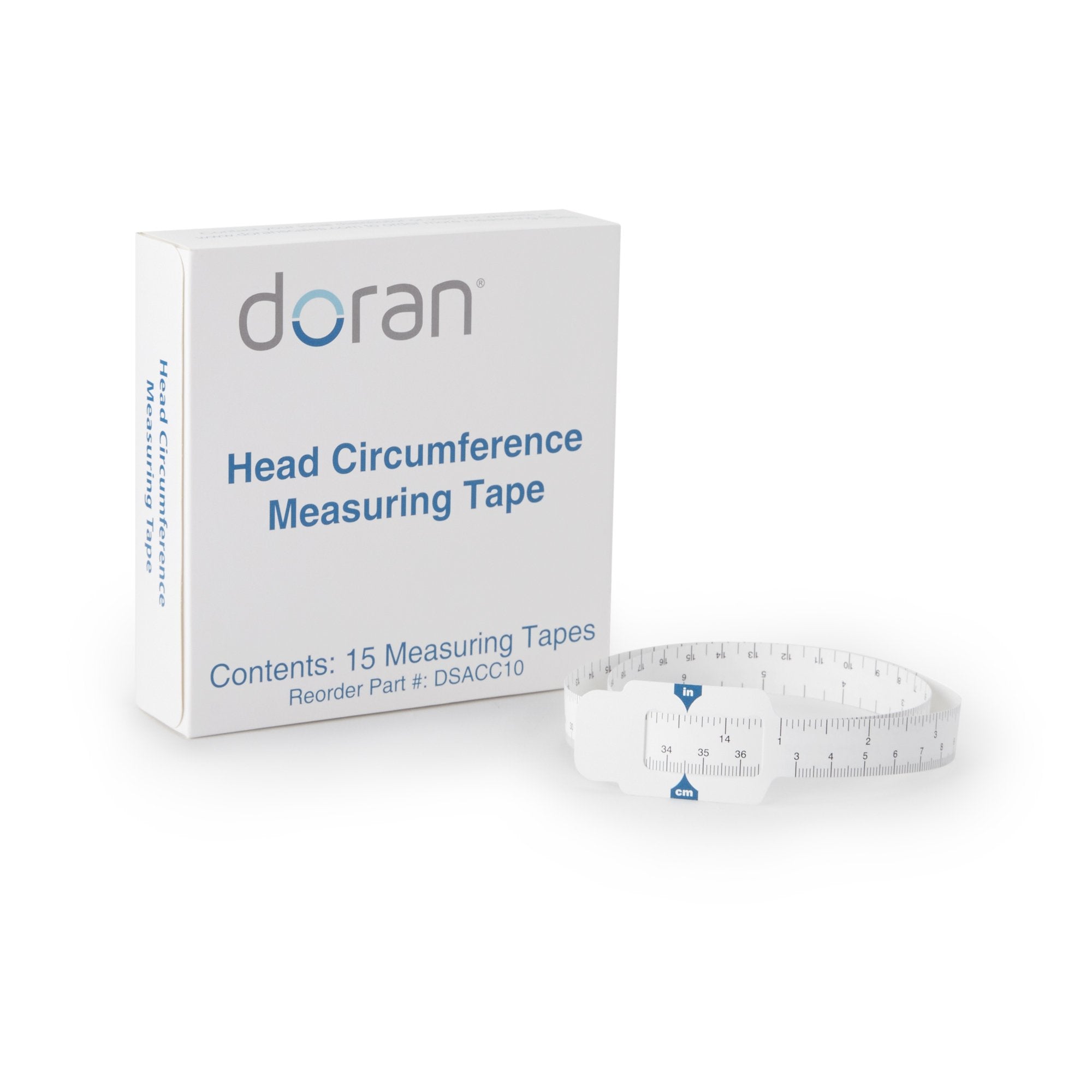 Doran Head Circumference Measuring Tape 23in DSACC10-Circumference Measure Tape Doran 23 Inch Teflon Reusable English / Metric