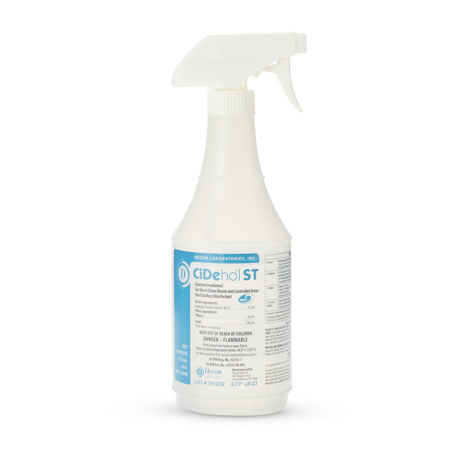 CiDehol® ST Surface Disinfectant Cleaner, 16-ounce Trigger Spray Bottle - Housekeeping>Cleaners and Disinfectants - Decon...
