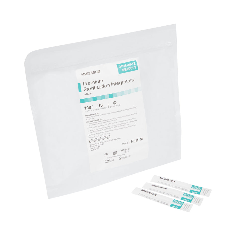 McKesson Sterilization Steam Integrator Strip-McKesson Sterilization Chemical Integrator Strip Steam 4 Inch Length