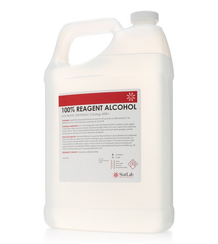 Chemistry Reagent Reagent Alcohol ACS Grade / Dehydrant 100% 1 gal. - Clinical Laboratory>Chemicals and Solutions - StatLa...