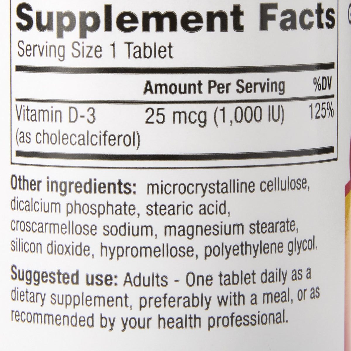 Geri-Care® Vitamin D-3 Supplement - Pharmaceuticals>Over the Counter>Nonprescription Vitamins and Minerals - Geri-Care