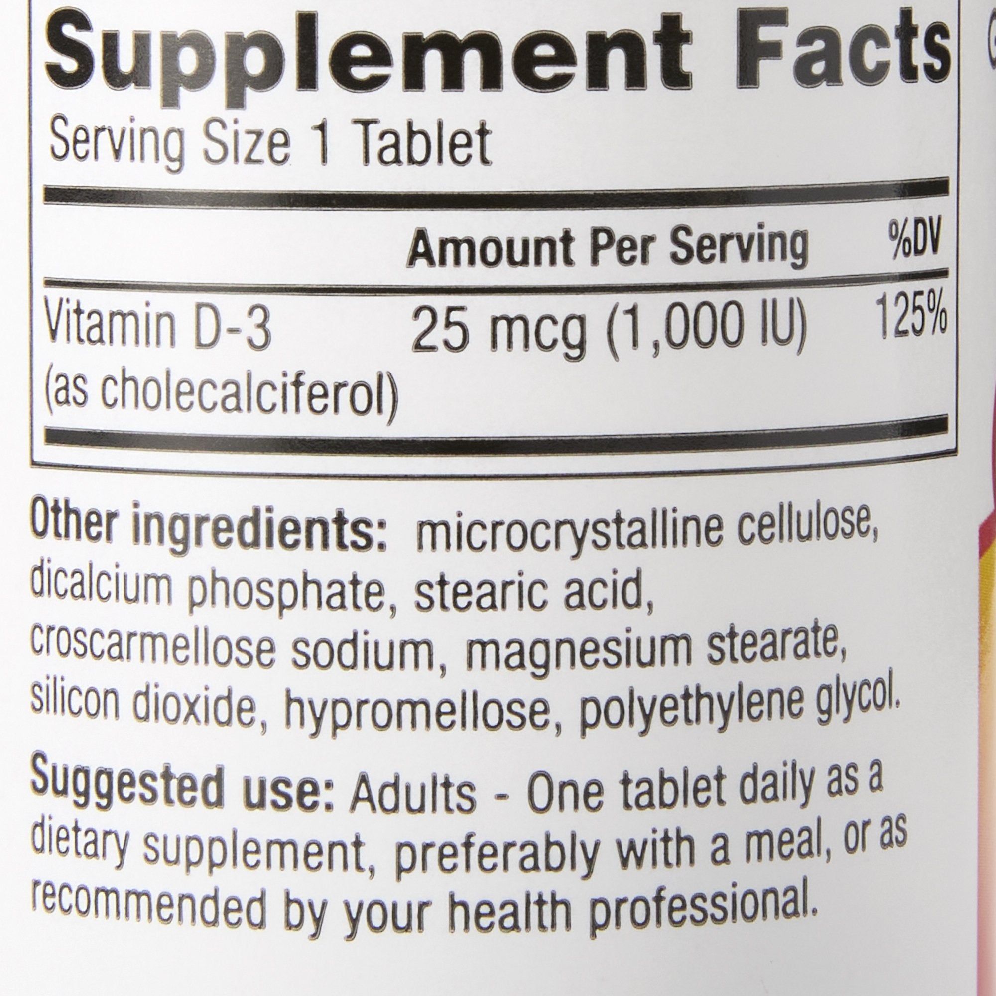 Geri-Care® Vitamin D-3 Supplement - Pharmaceuticals>Over the Counter>Nonprescription Vitamins and Minerals - Geri-Care