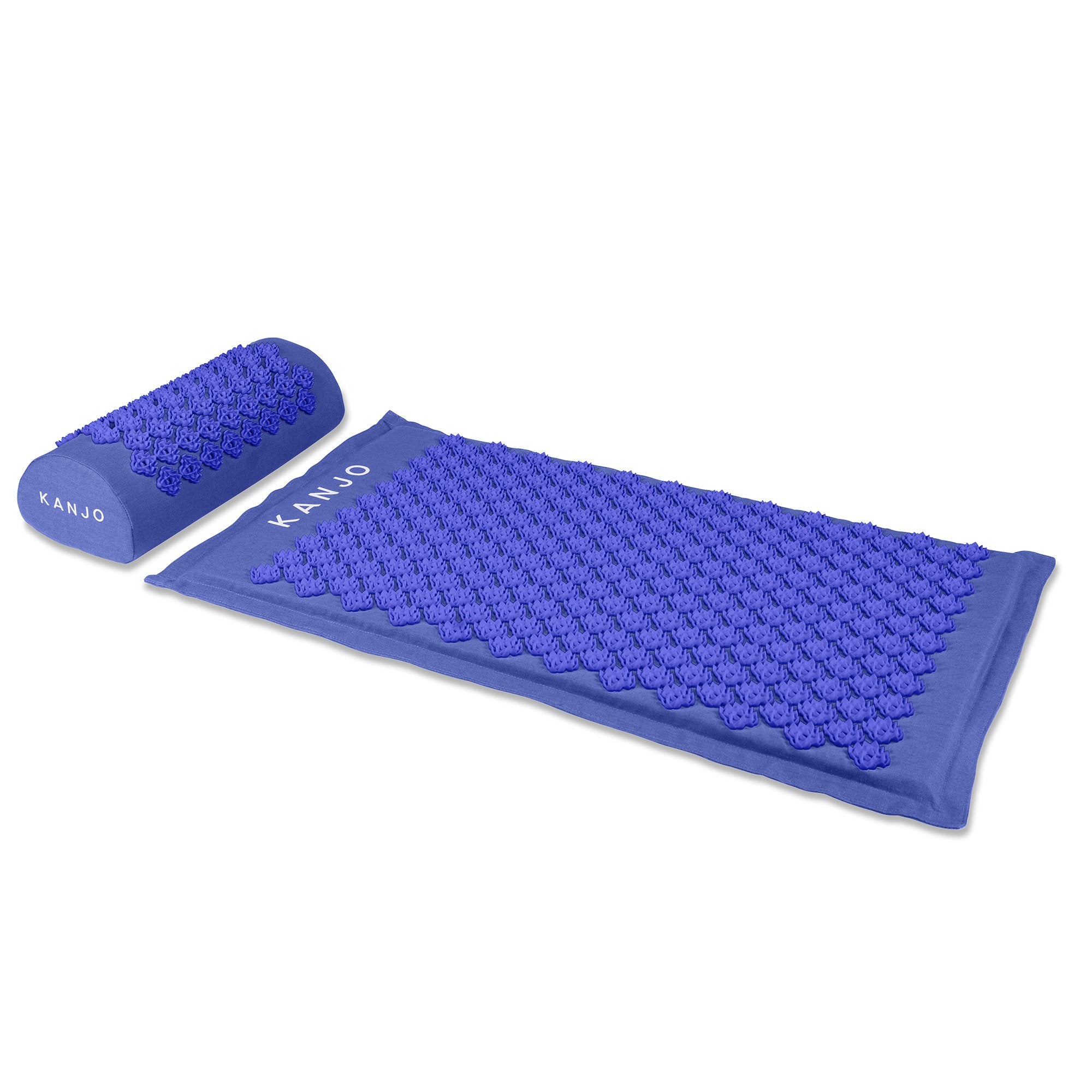 Kanjo Memory Foam Acupressure Mat Set, Blue-Acupressure Mat Set Kanjo Mat: 17 X 28 Inch / Pillow: 6 X 14 Inch