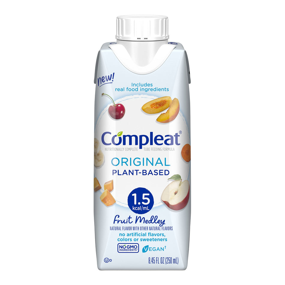 Compleat® 1.5 Original Plant-Based Tube Feeding Formula, Fruit Medley, 250 mL - Nutritionals and Feeding Supplies>Nutritio...