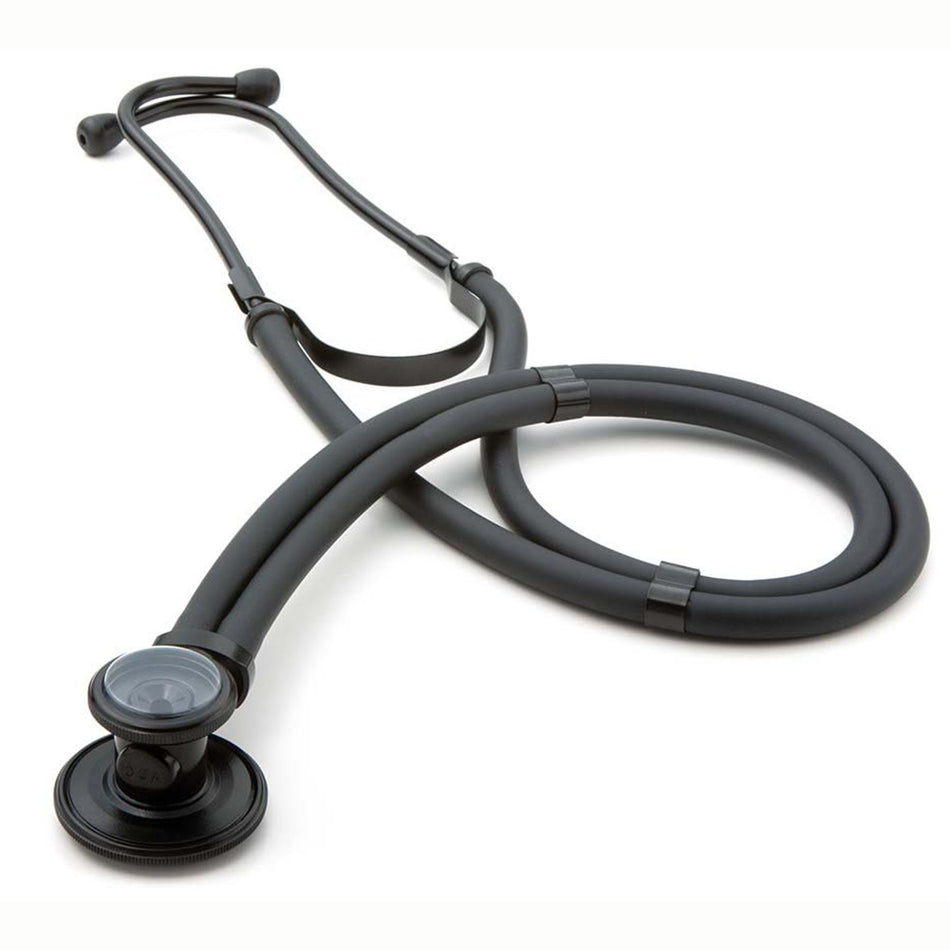Adscope 646 Sprague - Rappaport Stethoscope-Sprague Stethoscope Adscope 646 Black 2-Tube 22 Inch Tube Double Sided Chestpiece