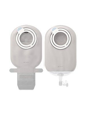 SenSura Mio Kids Flex Two-Piece Drainable Transparent Filtered Ostomy Pouch, 6-1/8 Inch Length, Mini, 27 mm Stoma-"Ostomy Pouch SenSura Mio Kids Flex Two-Piece System 6-1/8 Inch Length, Mini Star Shaped, Pre-Cut 27 mm Stoma Drainable"