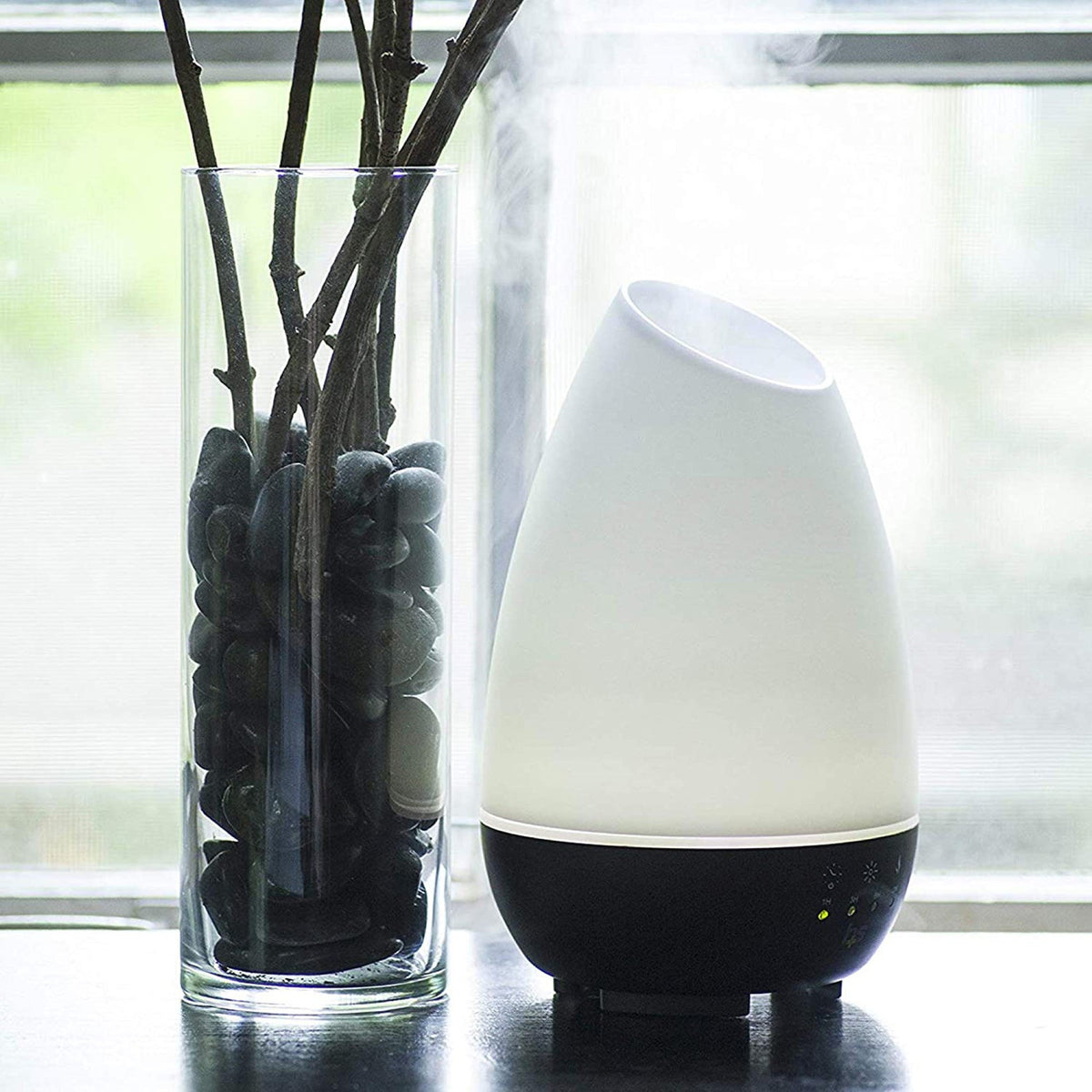 HealthSmart Ultrasonic Essential Oil Humidifier Diffuser-Essential Oil Humidifier Diffuser HealthSmart 500 mL Water Reservoir