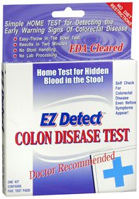 EZ Detect Colon Disease Test-Cancer Screening Test Kit EZ Detect Fecal Occult Blood Test (FOBT) 5 Tests CLIA Waived