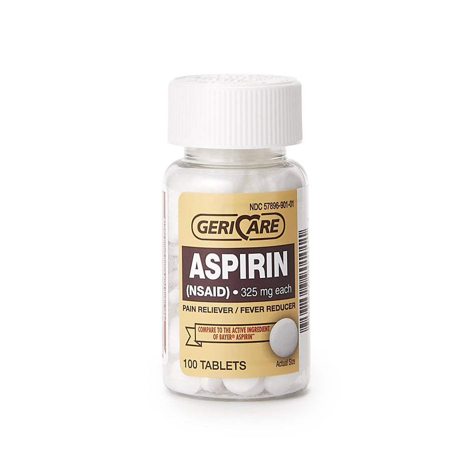 Geri-Care 325-mg Aspirin-Pain Relief Geri-Care 325 mg Strength Aspirin Tablet 100 per Bottle