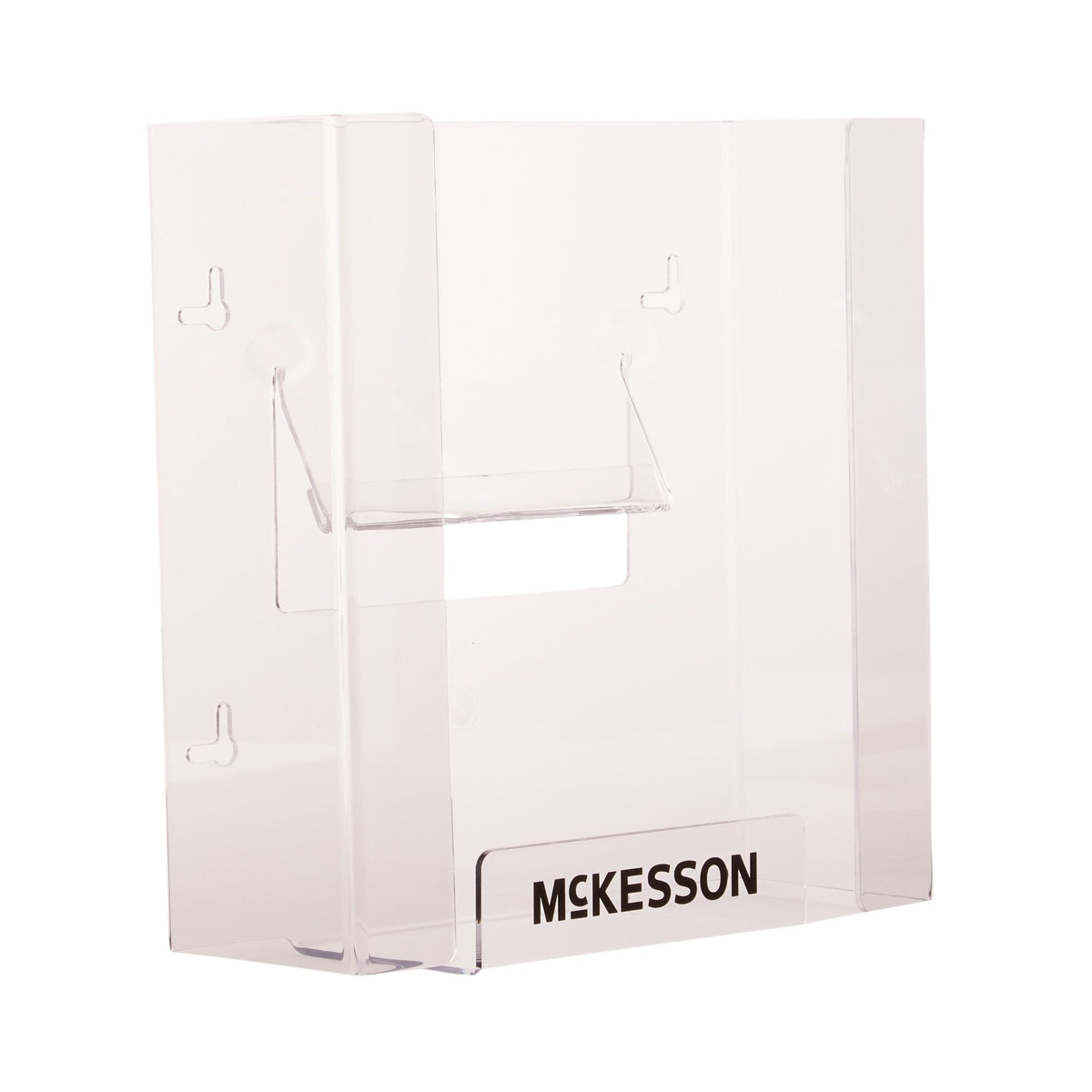 McKesson Glove Box Holder, 4 x 10 x 10 Inch-Glove Box Holder McKesson Horizontal or Vertical Mounted 2-Box Capacity Clear 4 X 10 X 10-3/4 Inch Plastic