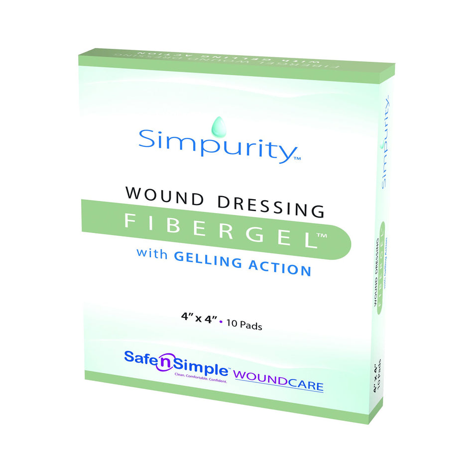 FiberGel Hydrogel Dressing-Hydrogel Wound Dressing FiberGel� Sheet 4 X 4 Inch Sterile