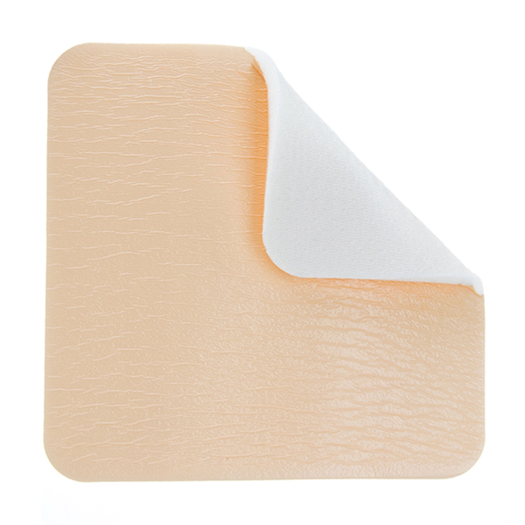 ComfortFoam Silicone Adhesive without Border Silicone Foam Dressing, 4 x 8 Inch-Foam Dressing ComfortFoam 4 X 8 Inch Without Border Film Backing Silicone Face Rectangle Sterile