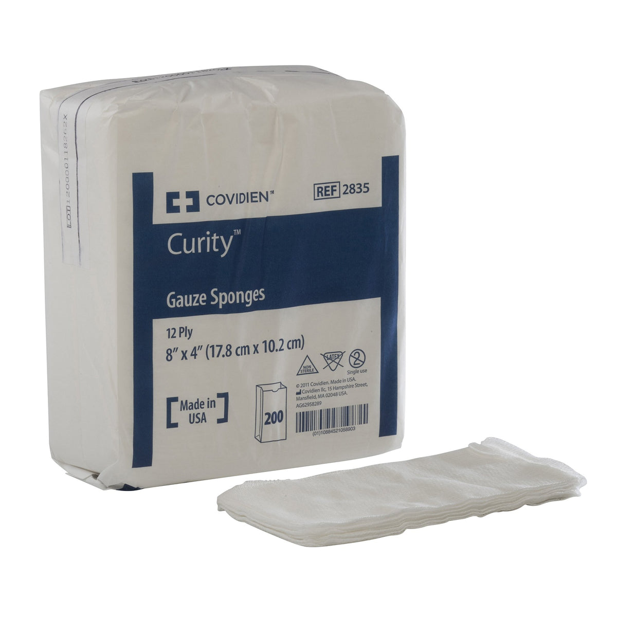 Curity™ USP Type VII Gauze Sponge, 4 x 8 Inch, 12-Ply - Wound Care>General Wound Care>General Purpose Dressings>Gauze Dres...