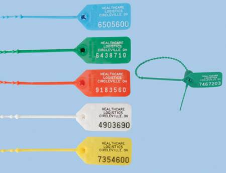 Pull-Tite II Seal-Pull-Tight Seal Health Care Logistics Numbered Blue Polypropylene 9 Inch