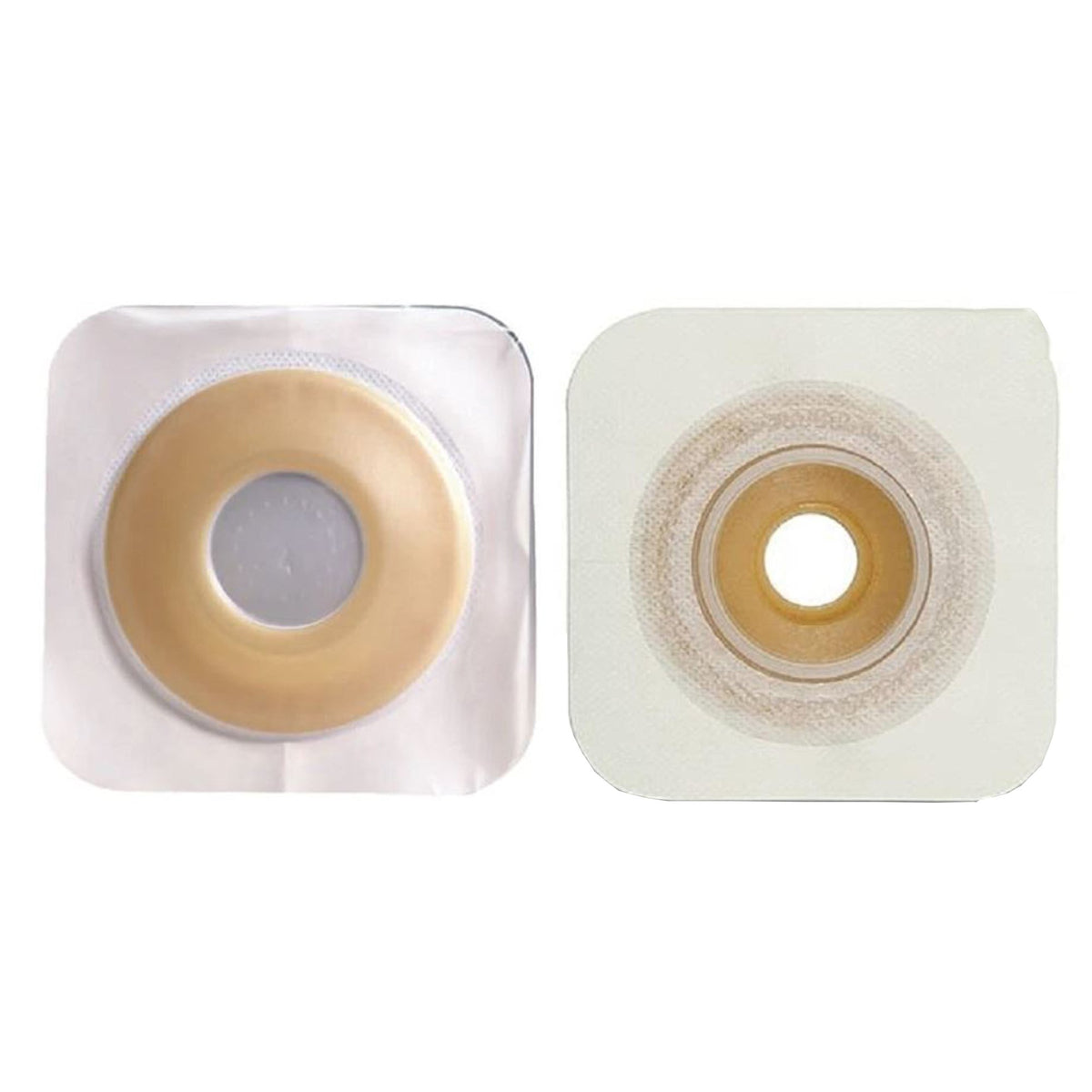 Sur-Fit Natura Colostomy Barrier With 1 Inch Stoma Opening-"Ostomy Barrier Sur-Fit Natura Precut, Extended Wear Durahesive Adhesive 57 mm Flange Sur-Fit Natura System Hydrocolloid 1-1/2 Inch Opening 5 X 5 Inch"