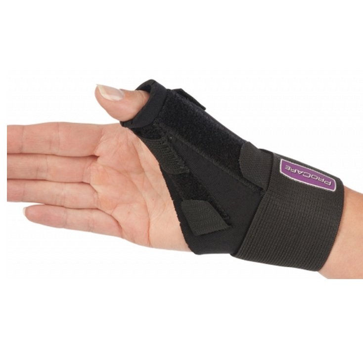 ProCare� Thumb Splint, One Size Fits Most-Thumb Splint ProCare� One Size Fits Most Right Hand Black