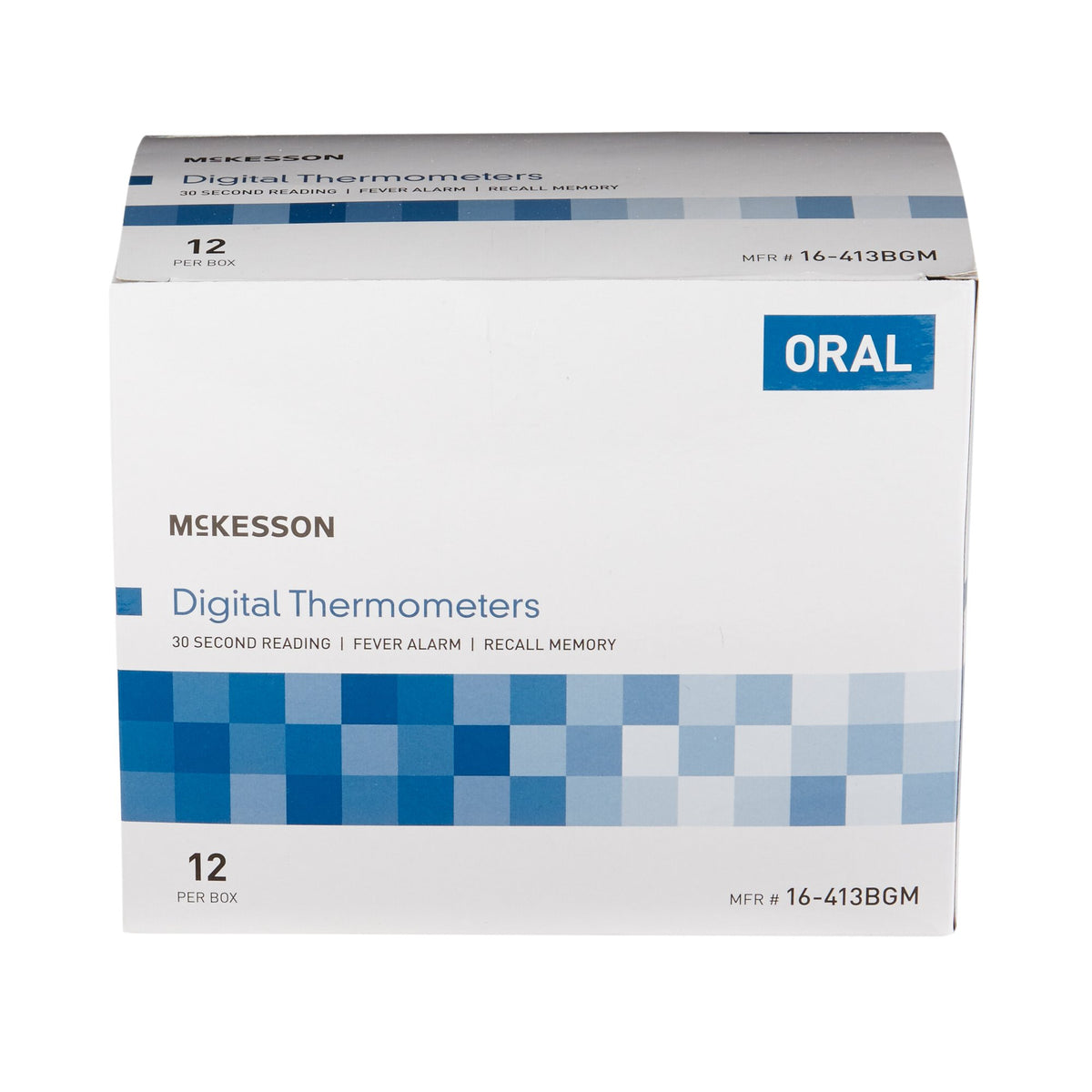 McKesson Digital Thermometer-Digital Stick Thermometer McKesson Oral Probe Handheld