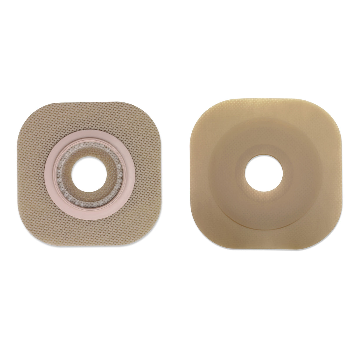 New Image Flextend Colostomy Barrier With 1 Inch Stoma Opening-"Ostomy Barrier New Image Flextend Precut, Extended Wear Without Tape 44 mm Flange Green Code System Hydrocolloid 1-1/4 Inch Opening"
