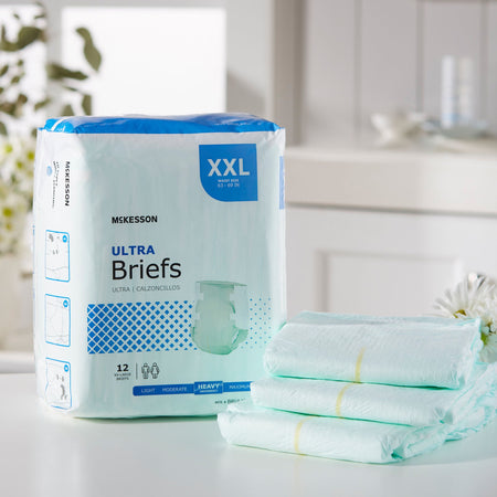 McKesson Ultra Heavy Absorbency Incontinence Brief, 2X-Large - Incontinence>Adult Briefs and Protective Undergarments - Mc...