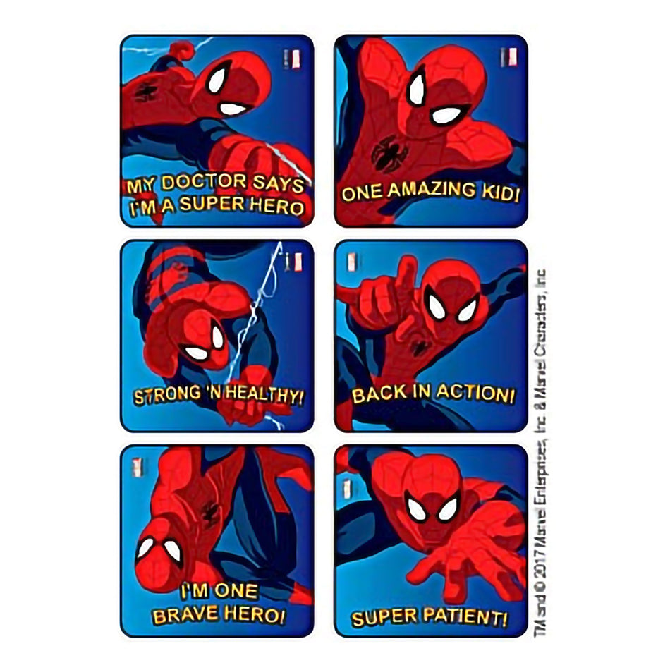 Medibadge KLS Spider-Man Strong n Healthy Stickers-Kids Love Stickers 90 per Roll Spider-Man Strong n Healthy Sticker 2-1/2 Inch