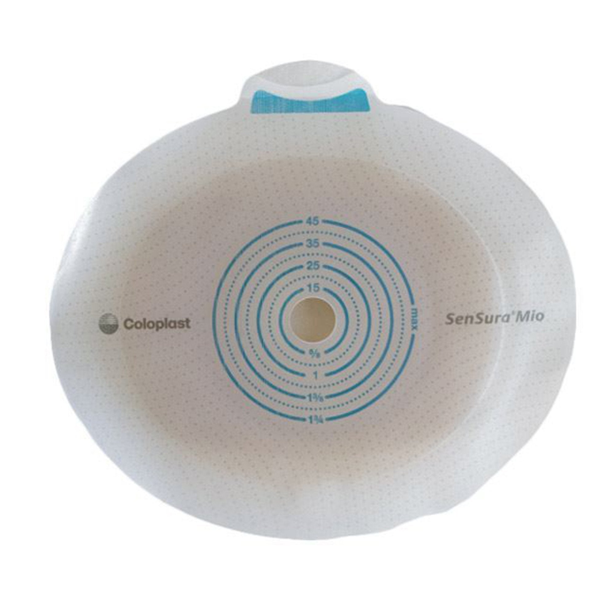 SenSura Mio Click Ostomy Barrier, 1-Inch Stoma Opening-"Ostomy Barrier SenSura Mio Click Precut, Extended Wear Elastic Adhesive 40 mm Flange Green Code System 25 to 35 mm Opening"