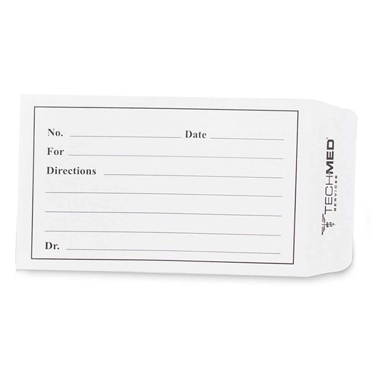 Tech-Med Pill Envelope, 3-/2 x 2-1/4 Inch-Medication Envelope Tech-Med White 3-/2 X 2-1/4 Inch