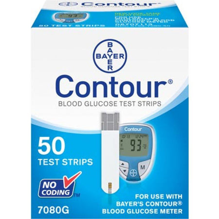 Contour® Blood Glucose Test Strips - Diagnostic Instruments and Supplies>Diabetes Monitoring>Glucose Meter Test Strips - A...