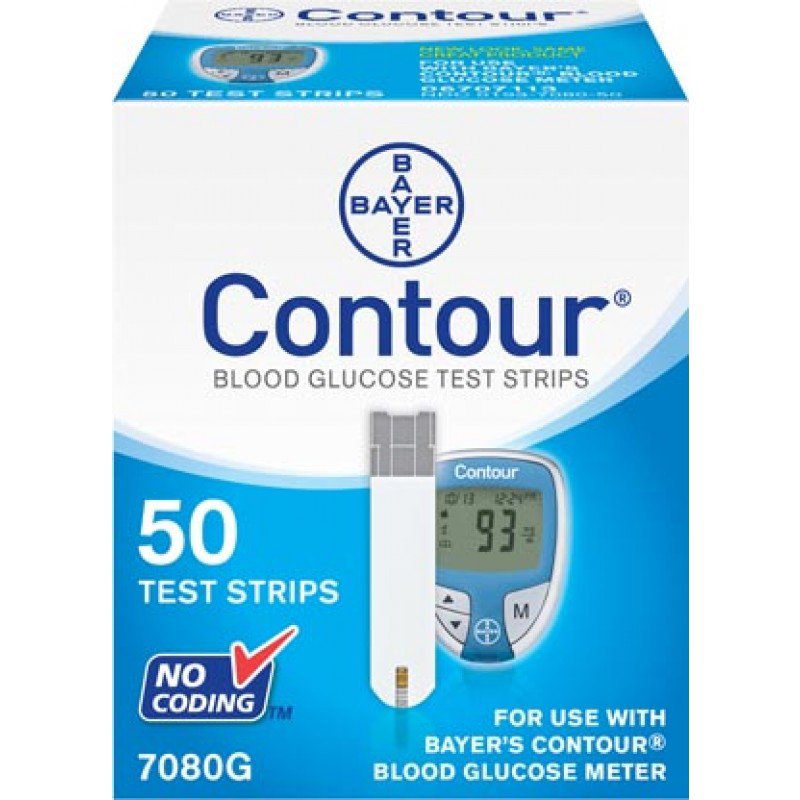 Contour® Blood Glucose Test Strips - Diagnostic Instruments and Supplies>Diabetes Monitoring>Glucose Meter Test Strips - A...