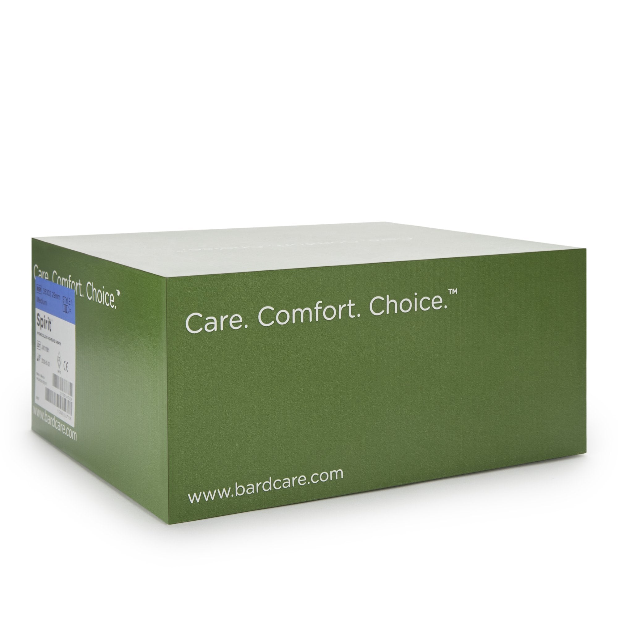 Spirit 1 Male External Catheter, Medium-Male External Catheter Spirit1 Self-Adhesive Seal Hydrocolloid Silicone Medium