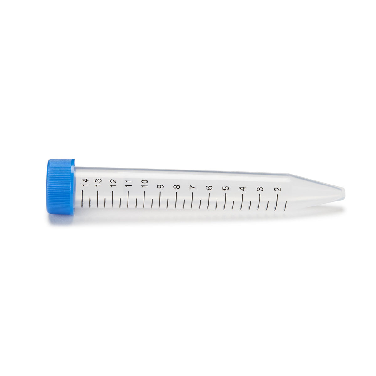 McKesson Centrifuge Tube, 15 mL, 17 x 120 mm, Blue Screw Cap-McKesson Centrifuge Tube Plain 15 mL Screw Cap Polypropylene Tube