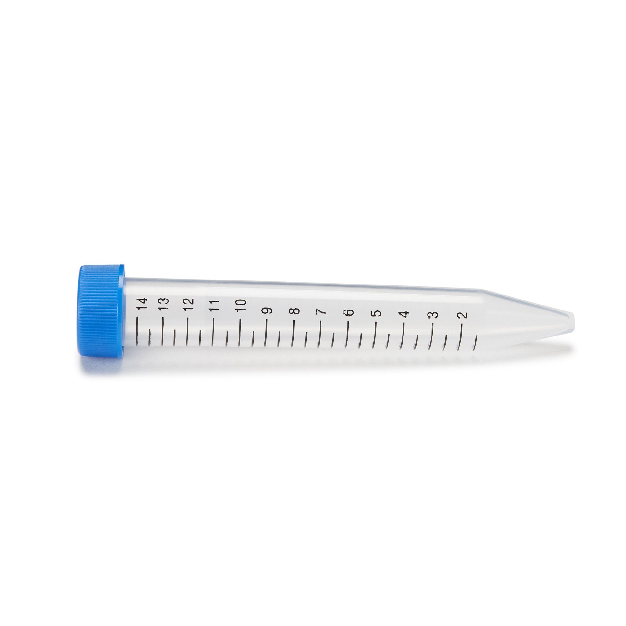 McKesson Centrifuge Tube, 15 mL, 17 x 120 mm, Blue Screw Cap-McKesson Centrifuge Tube Plain 15 mL Screw Cap Polypropylene Tube