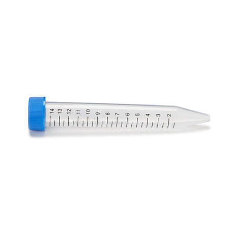 McKesson Centrifuge Tube, 15 mL, 17 x 120 mm, Blue Screw Cap-McKesson Centrifuge Tube Plain 15 mL Screw Cap Polypropylene Tube